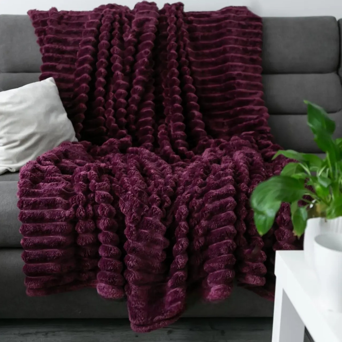 Плед Євро Colorful Home "Шарпей" 200 х 230 (37308) Фіолетовий