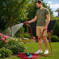 Шланг для полива с распылителем Magic Garden Hose 2.5 м - 7.5 м (WL-1626)