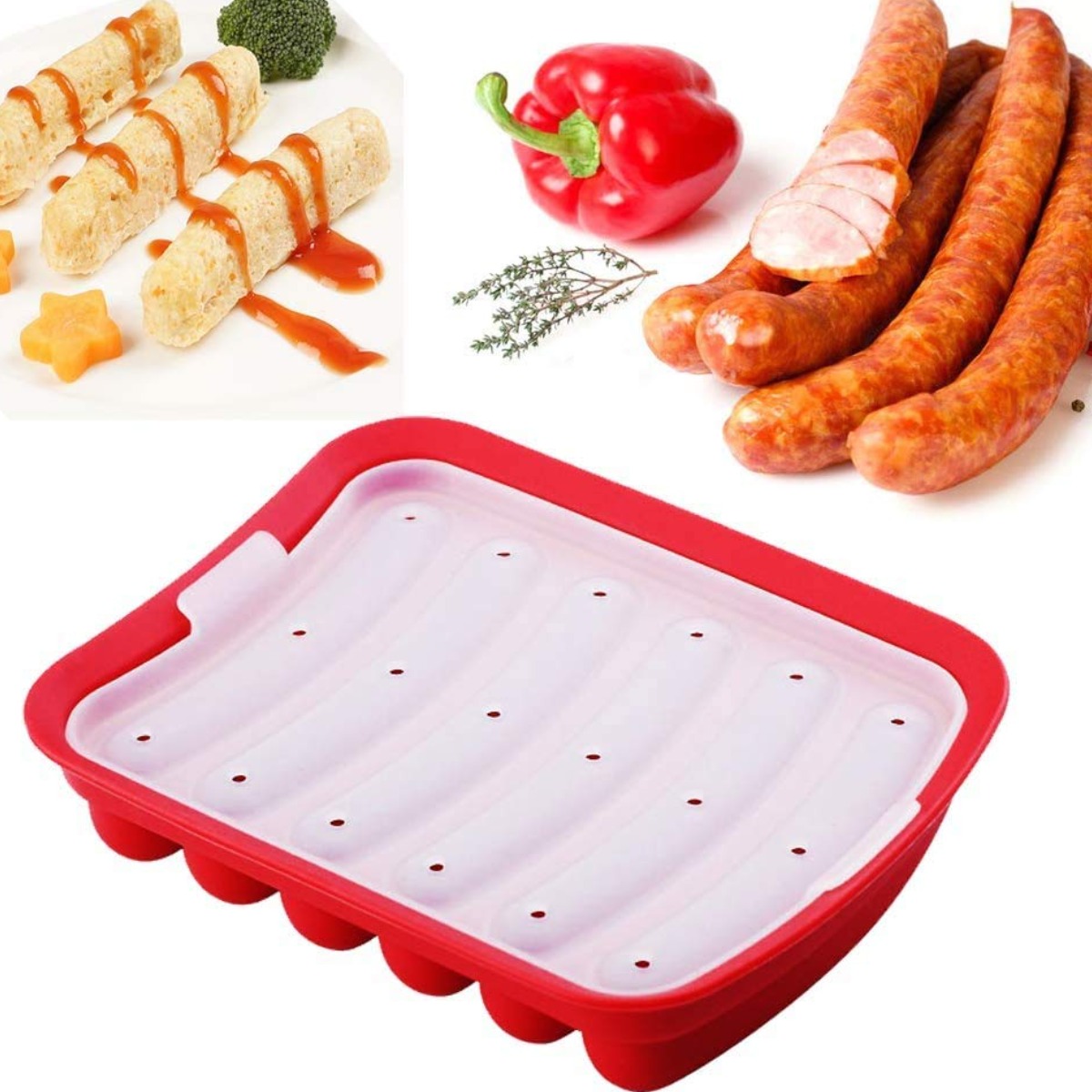 Силіконова форма для випікання сосисок Silicone Sausage Maker (S-780)