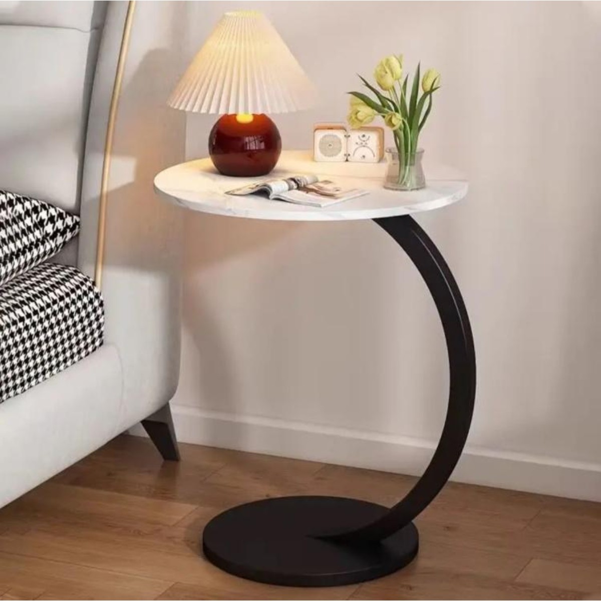 Стіл журнальний Modern Home 40 х 40 х 62 см (M50275-W) Білий