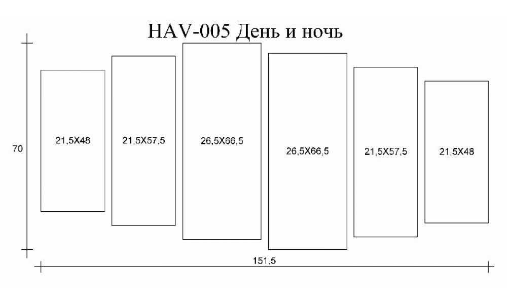 Модульная картина размеры