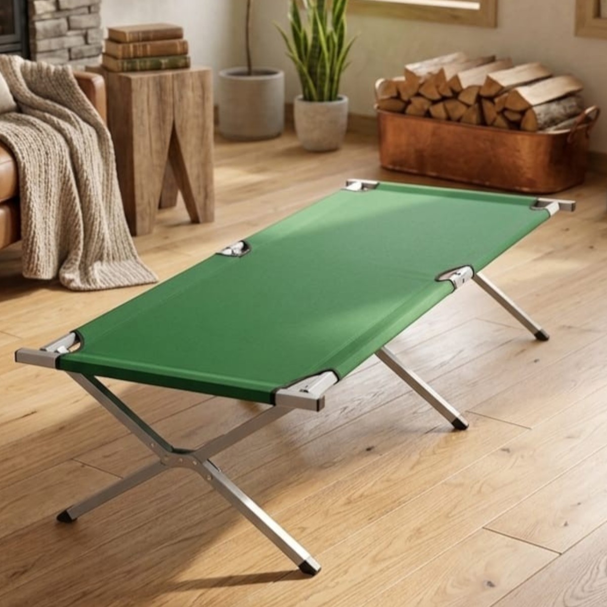 Туристична розкладачка Folding Bed похідне ліжко 190 х 62 х 42 см (190 FB)