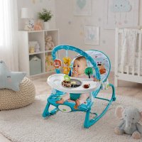 Детский шезлонг Hu-Baby убаюкивающий центр для новорожденных детей, детское кресло качели (69869 B)