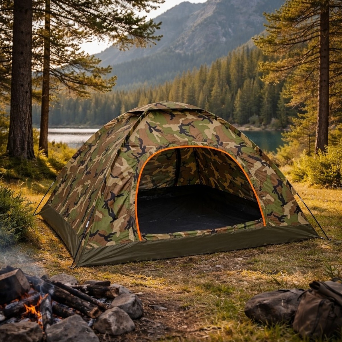 Автоматическая туристическая палатка двухместная Yibo Huwai Tent 200 х 150 х 110 см (2016 T)