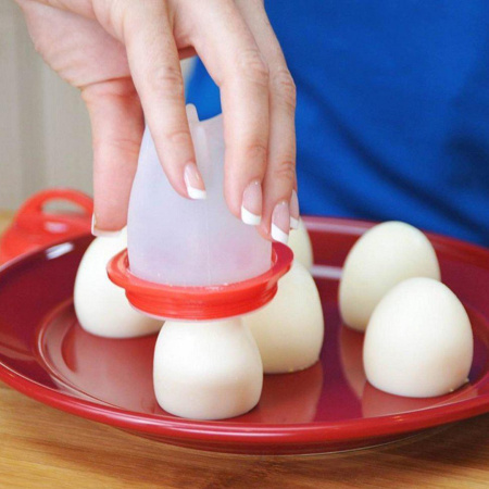 Набор силиконовых форм для варки яиц без скорлупы Silicone Egg Boil 6 шт (10602)