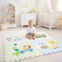 Детский коврик-пазл развивающий, игровой для ползания малышей Puzzle Mat 60 х 60 см 4 шт (C 73914)