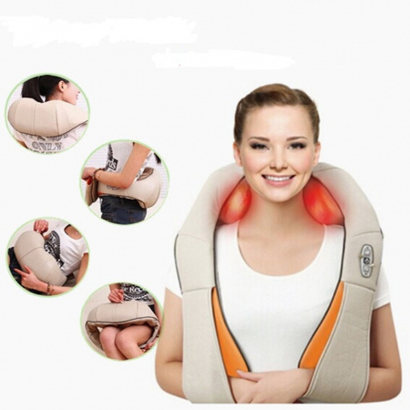 Масажер для шиї плечей та спини з ІЧ-прогріванням Massager Of Neck Kneading (200 NK)