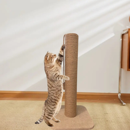 Когтеточка для кошек Scratching post столбик на подставке