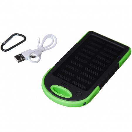 Павер Банк на сонячній батареї Solar 20000 mAh Green