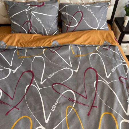 Комплект постільної білизни двоспальний ZMW "Home Textiles" (37421) Love Moschino