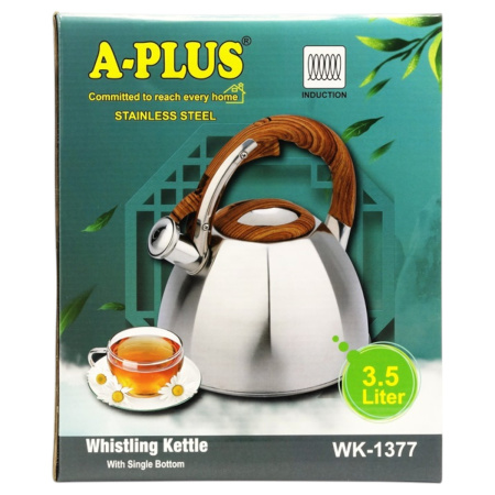 Чайник A-PLUS зі свистком 3.0 л (1377)