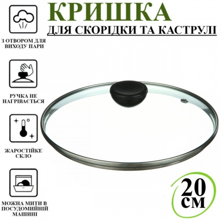 Кришка для сковорідки A-PLUS 20 см (20GL)