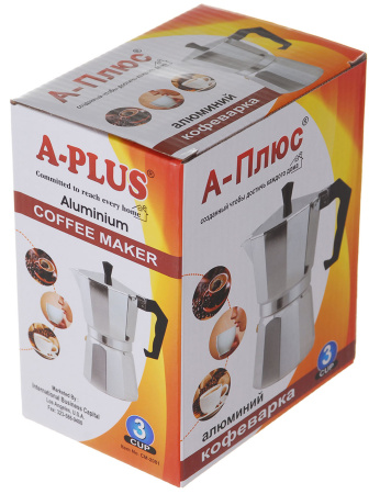Гейзерная кофеварка A-PLUS на 3 чашки (2081)