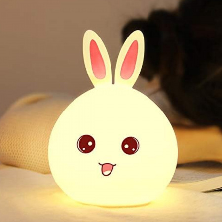 Нічник акумуляторний силіконовий LED Rabbit Soft Touch "Кролик"