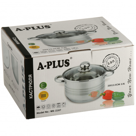 Кастрюля A-PLUS 3.9 л (2167)