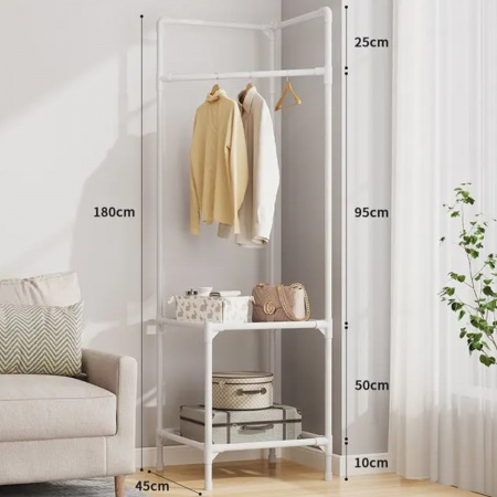 Вешалка напольная угловая для одежды Corner coat rack