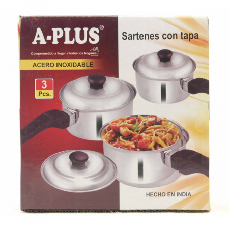 Ковши кухонные A-PLUS набор 3 шт (0776)