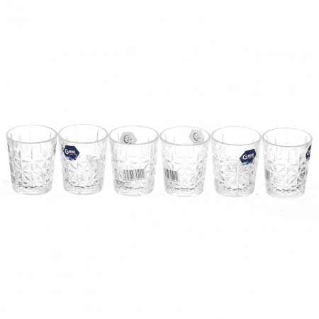 Набір чарок Lang Xu Glass 50 мл 6 шт (4004)
