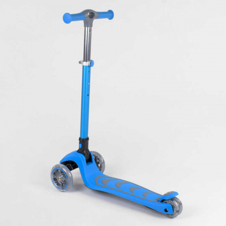 Самокат_трехколесный_38603_(4)_Best_Scooter_ГОЛУБОЙ_складной_алюминиевый_руль_4_колеса_PU_со_светом_