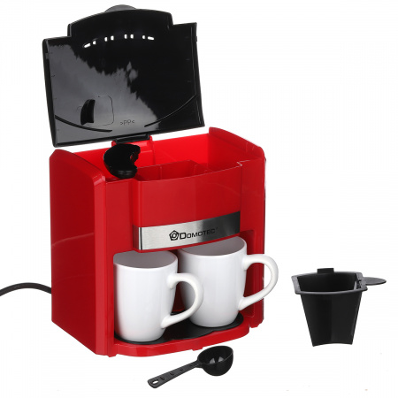 Кофеварка + чашки Domotec (MS-0705)