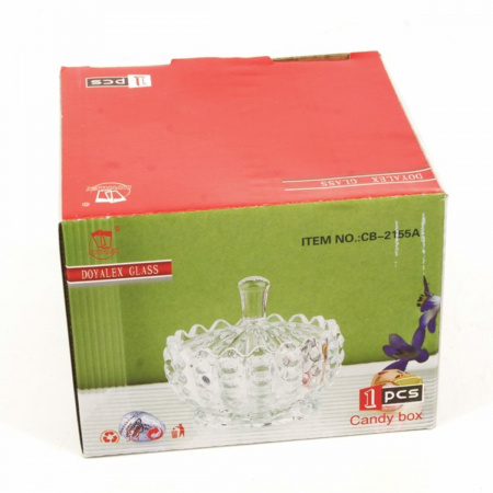 Цукерниця-цукорниця DOYALEX GLASS (2155) Скляна