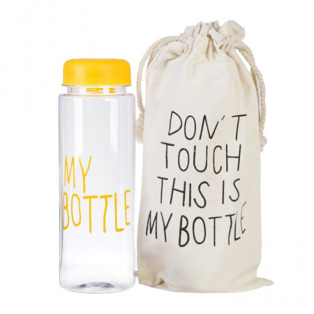 Бутылка для напитков My Bottle + чехол, пластик, Желтая (0426)