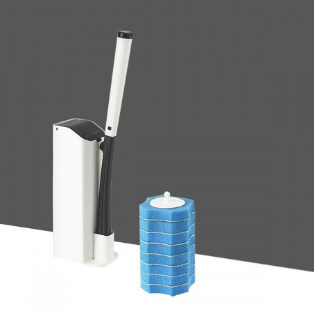 Туалетний йоржик зі змінними миючими губками Toilet Brush 8 предметів (R30698)