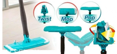 Універсальна швабра Titan Twist Mop обертається на 360 градусів з віджиманням