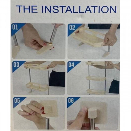 Полиця стелаж над унітазом Storey Toilet Rack 30 х 14.5 х 77 см