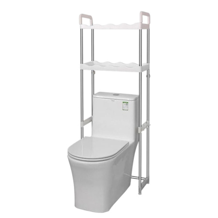 Полиця стелаж підлогова над унітазом Toilet Rack 50.5 х 24.5 х 139.5 см (398 TR)