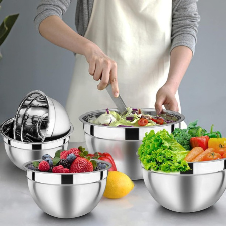 Набор мисок с крышками A-PLUS 5 шт (9035)