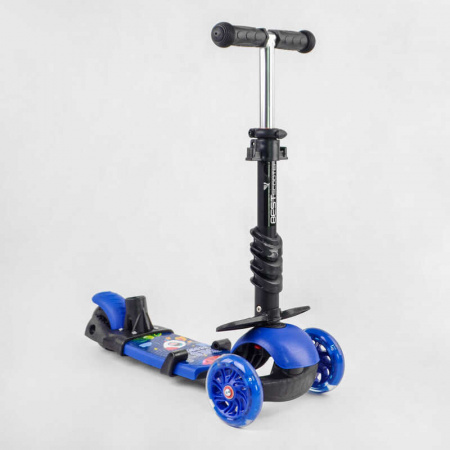 Самокат_5в1_трехколесный_44004_(1)_Best_Scooter_с_защитным_бампером_PU_колеса_ПОДСВЕТКА__КОЛЕС_в_кор