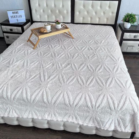 Плед двуспальный пушистый Home textile 