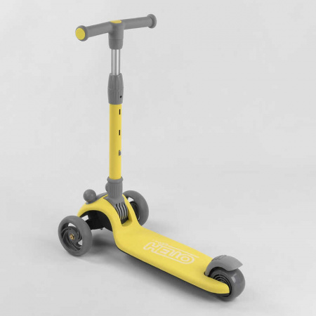 Самокат_трехколесный_D-0449_(6)_Best_Scooter_ЖЕЛТЫЙ_складной_алюминиевый_руль_3_колеса_PU_со_светом_