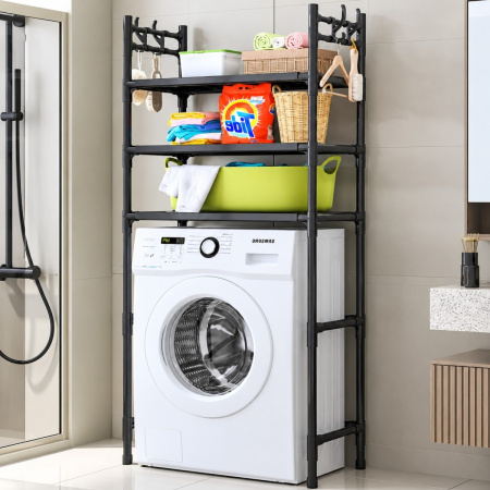 Полка стеллаж напольная над стиральной машиной Laundry Rack (399 WR)