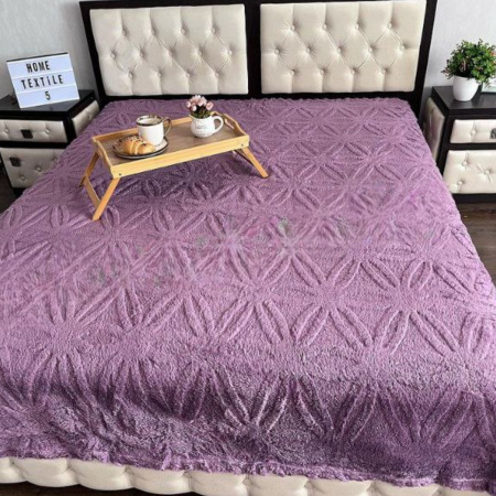 Плед двуспальный пушистый Home textile 