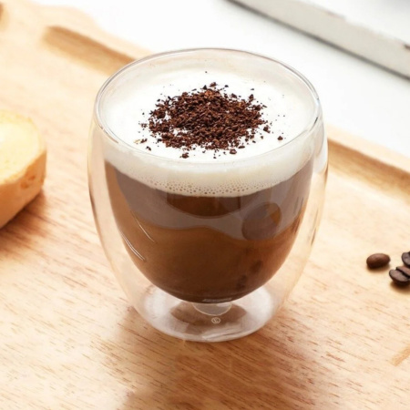 Склянка з подвійними стінками A-PLUS Capuchino 420 мл (7002 GB)