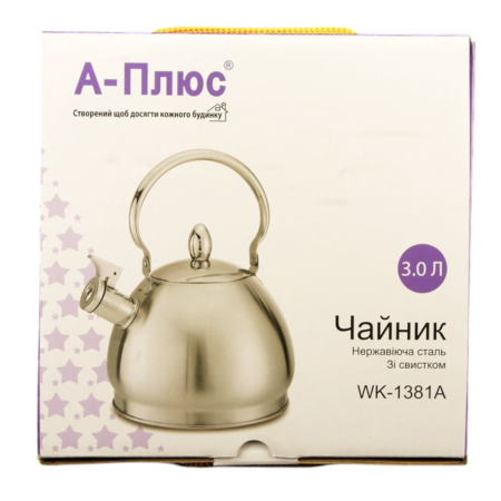 Чайник A-PLUS зі свистком 3.0 л (1381 A)