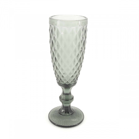 Набір келихів для шампанського Garbo Glassware 150 мл 6 шт (2805DZS) Smoky grey