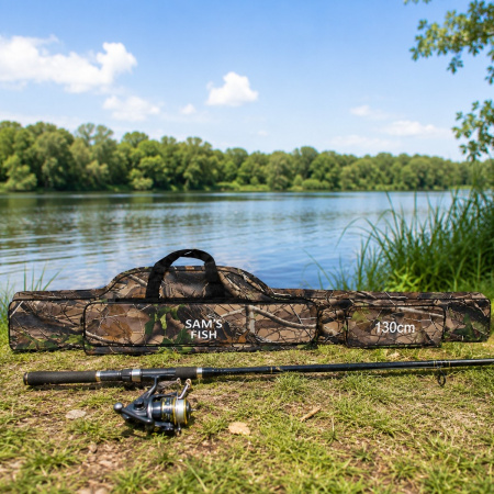 Чехол для спиннингов Sams Fish 130 см 2 отдела (JU-JJ-K01-4)