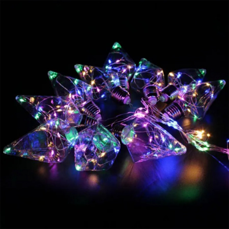 Xmas гирлянда CURTAIN 150 led color 10 BALL 8см 3х1,5м (7252)