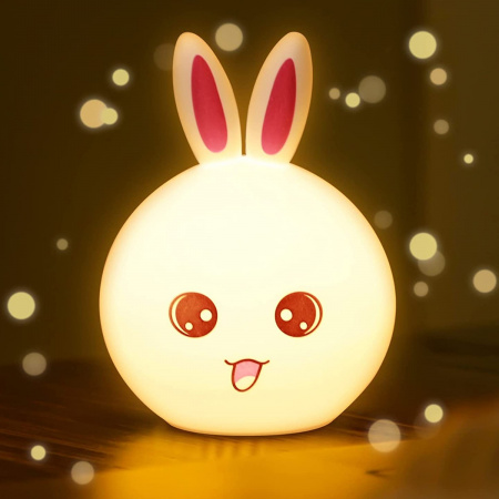 Нічник акумуляторний силіконовий LED Rabbit Soft Touch "Кролик"