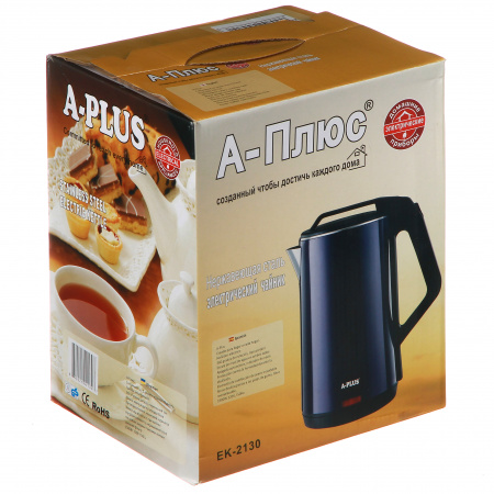 Электрочайник дисковый A-PLUS 2.5 л (2130)