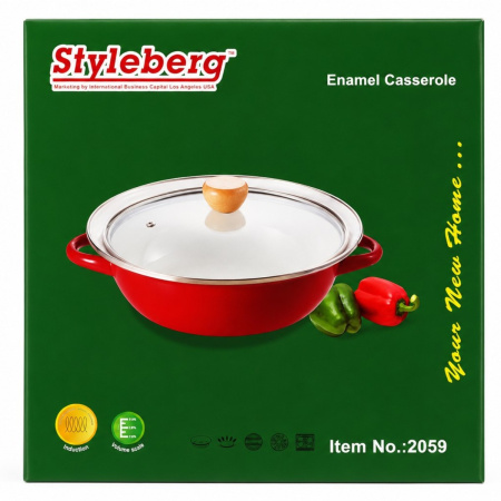 Кастрюля эмалированная Styleberg 26 см (2059)