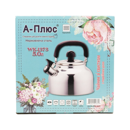 Чайник A-PLUS зі свистком 5.0 л (1375 WK)