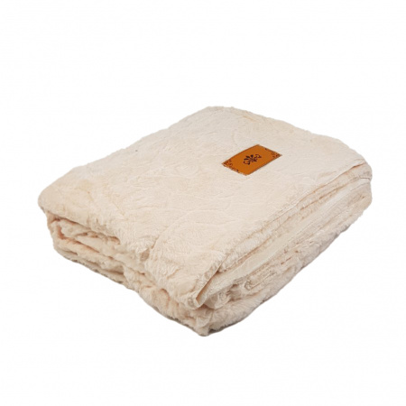 Плед покривало шиншилу HOME TEXTILES мікрофібра 220 х 240 (34649) Персиковий