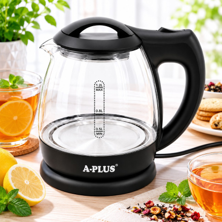 Електрочайник скло A-PLUS 1.2 л (2149)