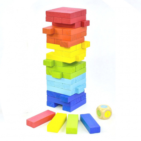 Настільна гра Дженга Toys "Вежа" 54 деталі (7362)
