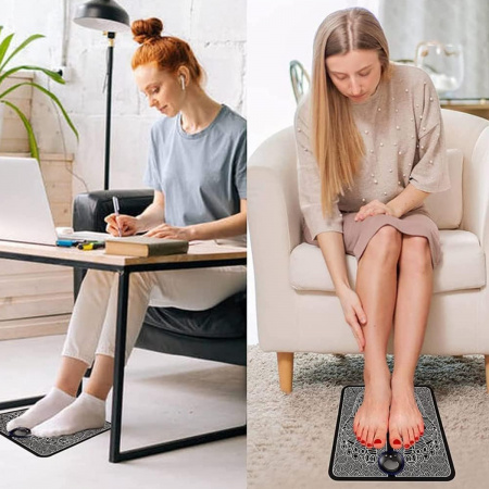 Масажний килимок міостимулятор для ніг EMS Foot Massager