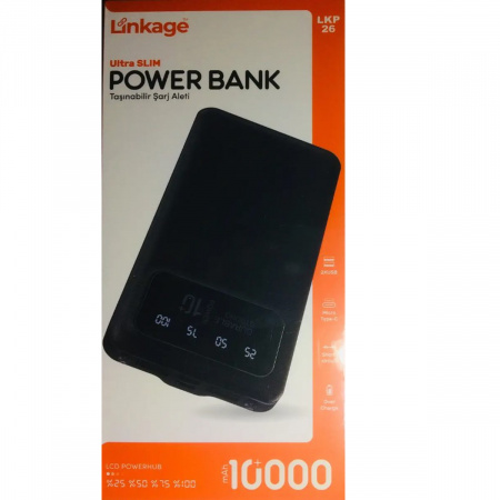 Мобільна зарядка Power Bank LINKAGE LKP-26 10000 mAh